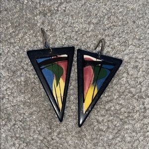 Vintage 80’s handmade earrings